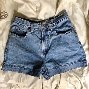Denim High Waisted Shorts